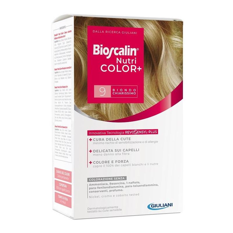 Bioscalin Nutricolor Plus - Colorazione Permanente Capelli Biondo Chiarissimo 9