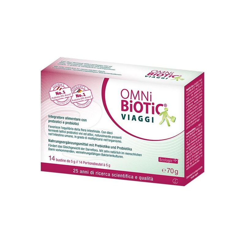 OMNI Biotic Viaggio - Probiotici per viaggiatori - 14 bustine