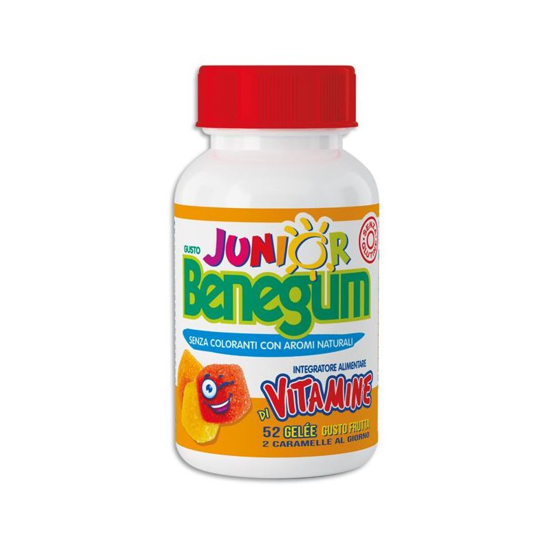 Benegum Junior - Caramelle Gelatine con Vitamine, Pacco da 52