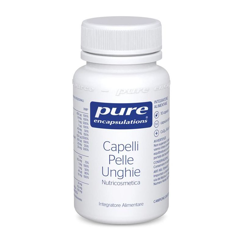 Pure Encapsulations - Integratore per Capelli, Pelle e Unghie - 30 Capsule