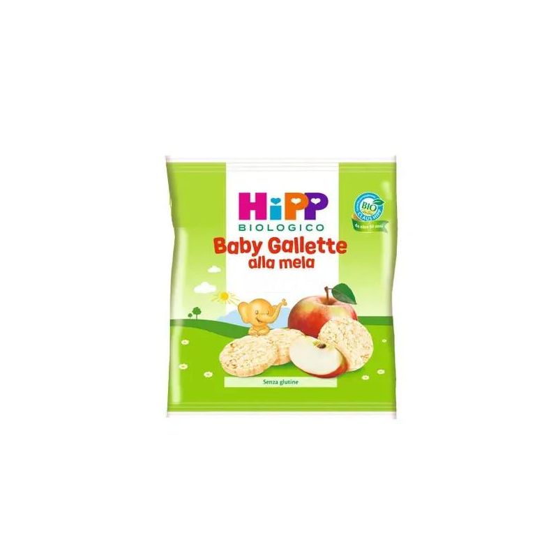 Hipp Bio Gallette per Bambini al Gusto di Mela, Biologiche, 30g
