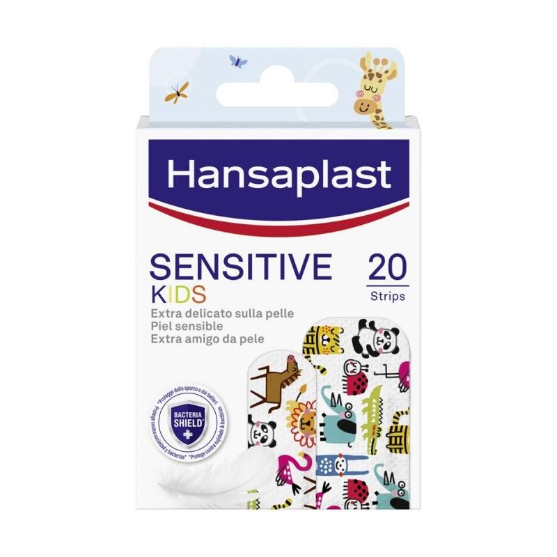 Hansaplast Kids Sensitive: Cerotti Assortiti con Immagini di Animali, 20 Pezzi