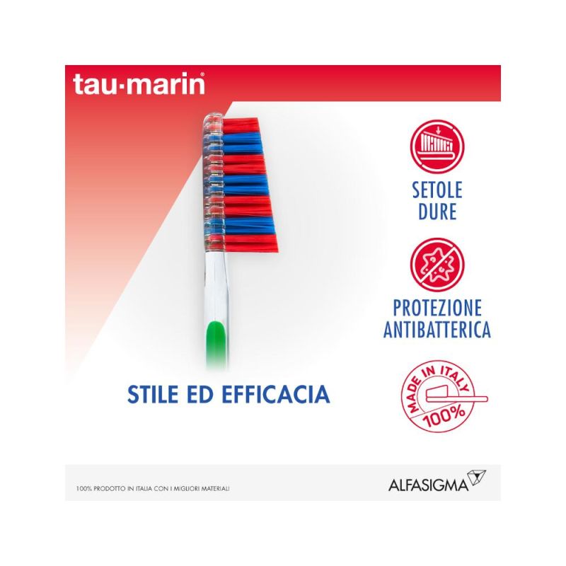 Spazzolino Taumarin Duro Scalare 33 con Protezione Antibatterica