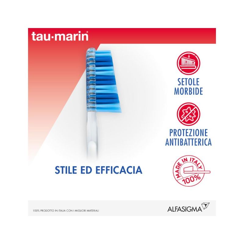 Taumarin Spazzolino Morbido Scalare 33 con Protezione Antibatterica