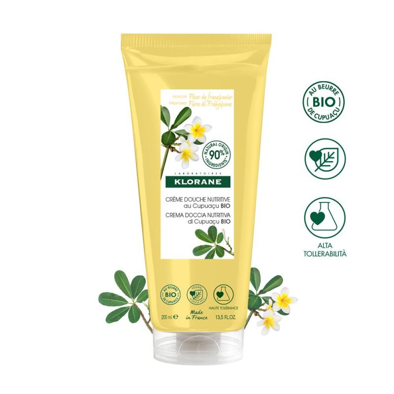 Klorane Crema Doccia al Fiore di Frangipane - 200ml