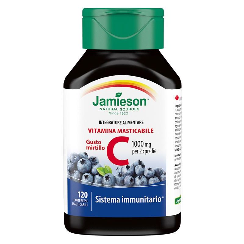 Jamieson Vitamina C 1000 Mirtillo - 120 Compresse Masticabili