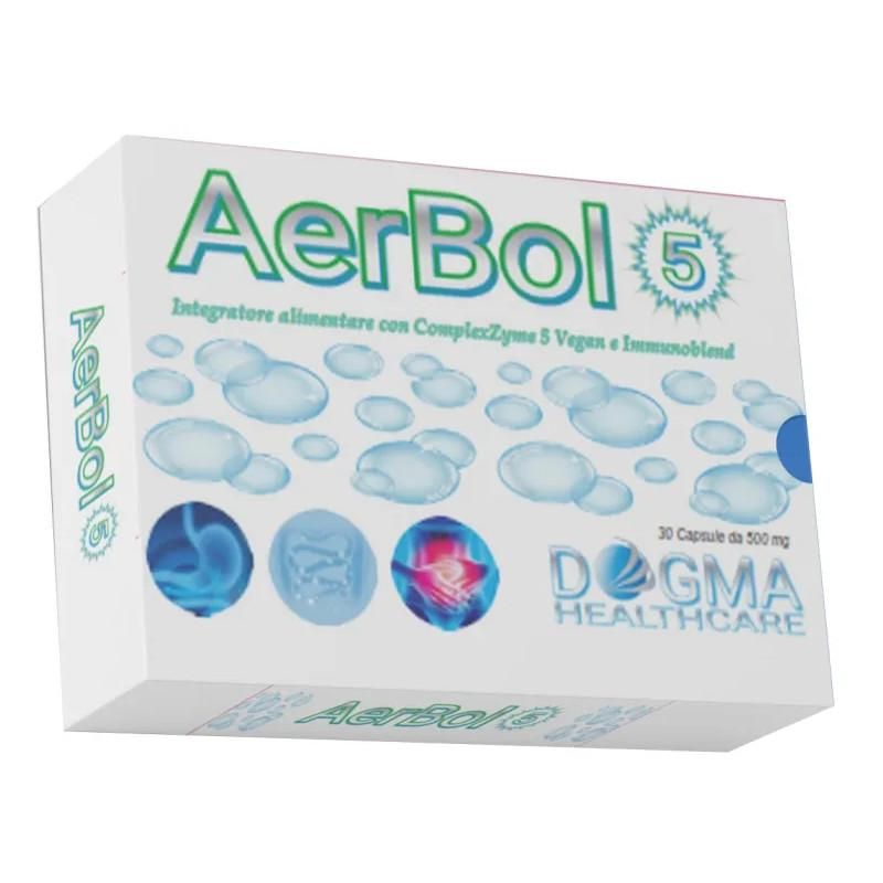 Aerbol 5 - 30 Capsule Integratore Salute Respiratoria