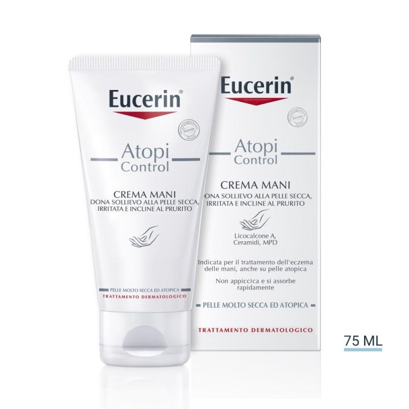 Eucerin AtopiControl Crema Mani Idratante e Protettiva - 75ml