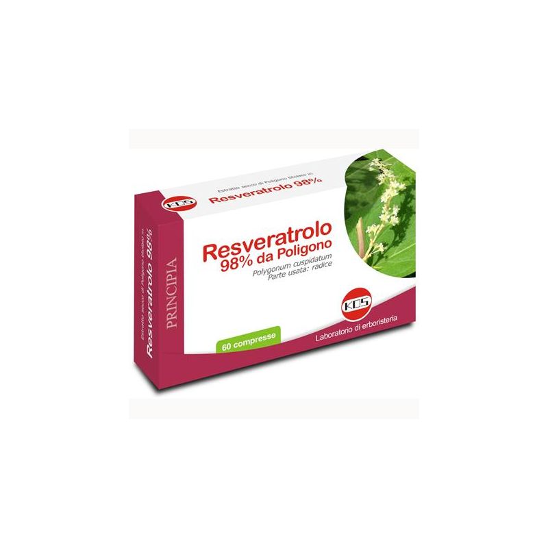 Kos Resveratrol 98% Supplemento in 60 Compresse