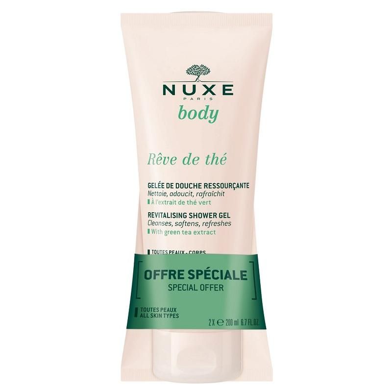 Nuxe Rêve De Thé Gel Doccia Rigenerante - Doppio Pack 200ml