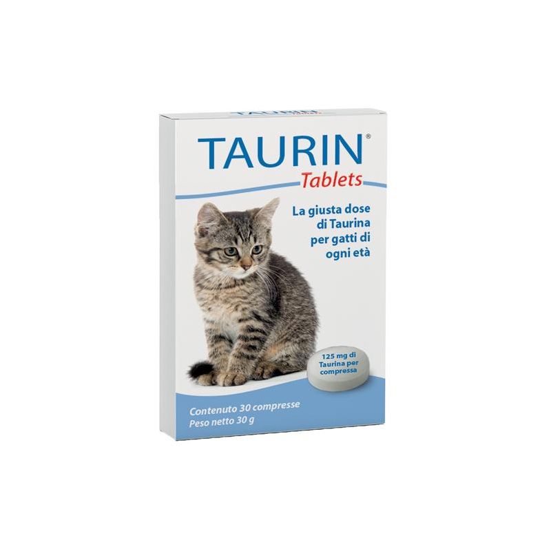 Taurin - Compresse Complementari al Mangime per Gatti - 30 pz