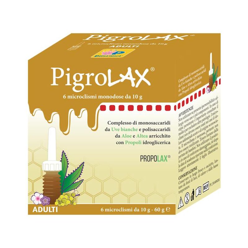 Pigrolax Adulti Microclisma - Confezione da 6 Pezzi da 10g