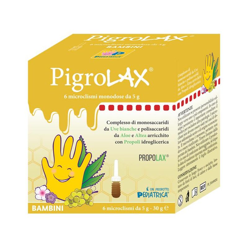 Pigrolax Microclisma per Bambini - Confezione da 6 Pezzi da 5g