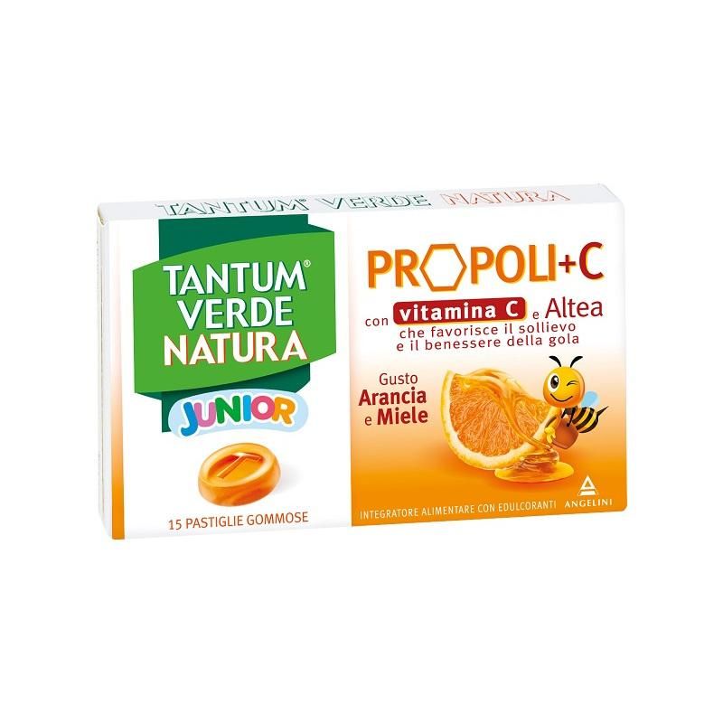 Tantum Verde Natura - Pastiglie per Bambini con Propoli e Vitamina C - 15 Compresse