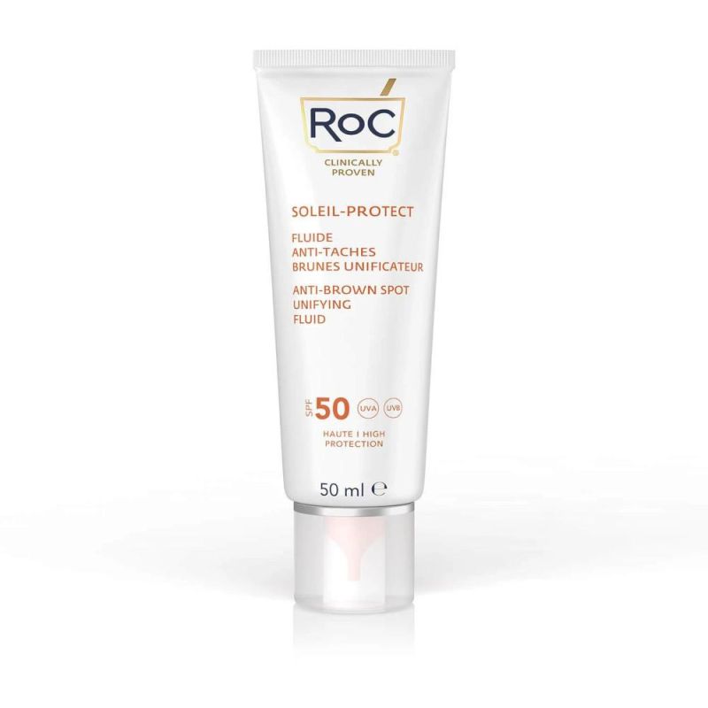 Roc Crema Solare Viso Anti-Macchie SPF50+ Uniformante, 50ml