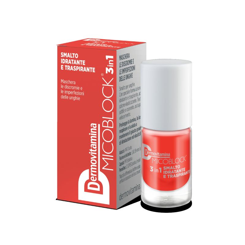 Dermovitamina Micoblock 3-In-1 Smalto Arancio Brillante 5ml