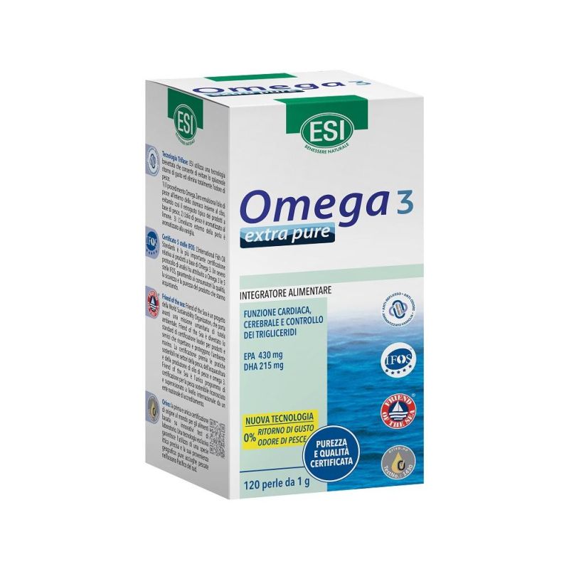 ESI Omega 3 Extra Pure - Supplemento con 120 perle