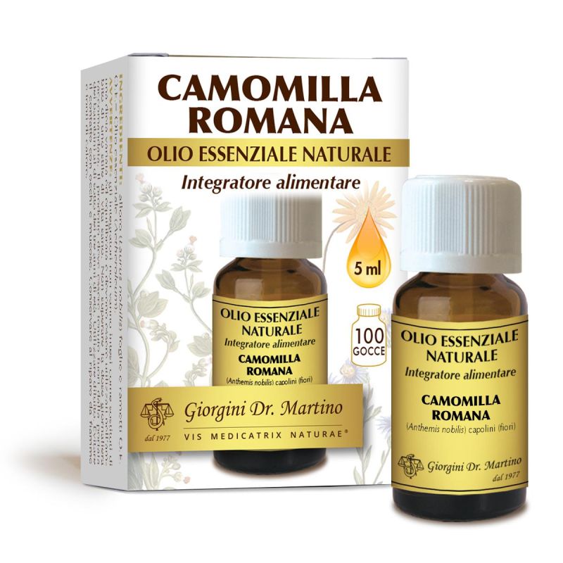 Olio Essenziale di Camomilla Romana Naturale 5ml - Dr Giorgini