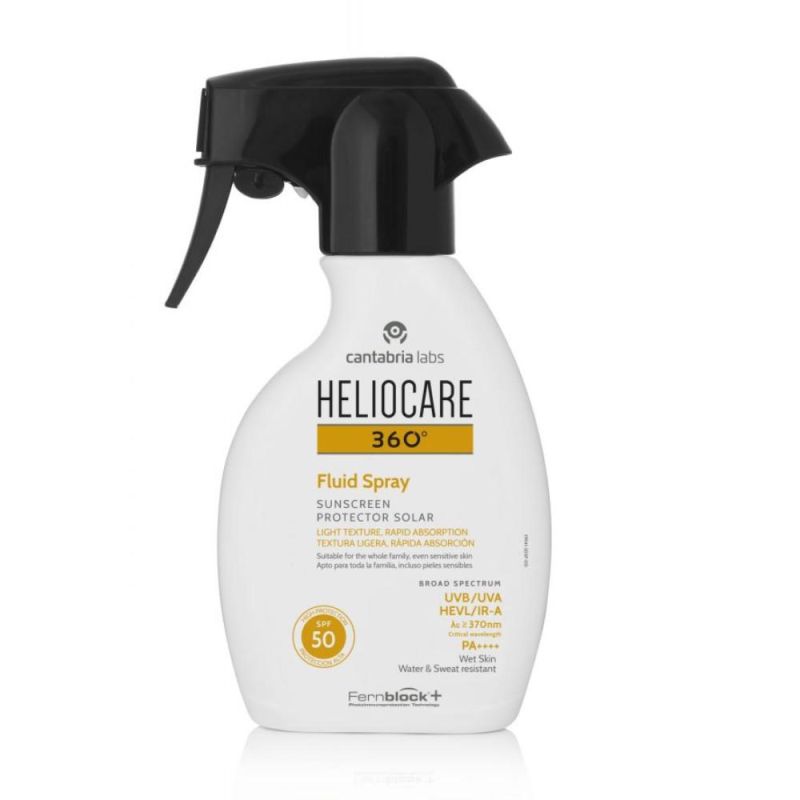 Lozione Solare Spray Heliocare 360 - Fluida SPF50, 250ml