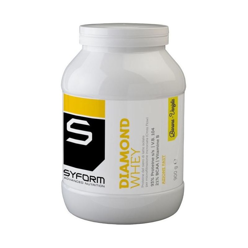 Diamond Whey Protein Powder - Banana/Vanilla Flavor, 900g