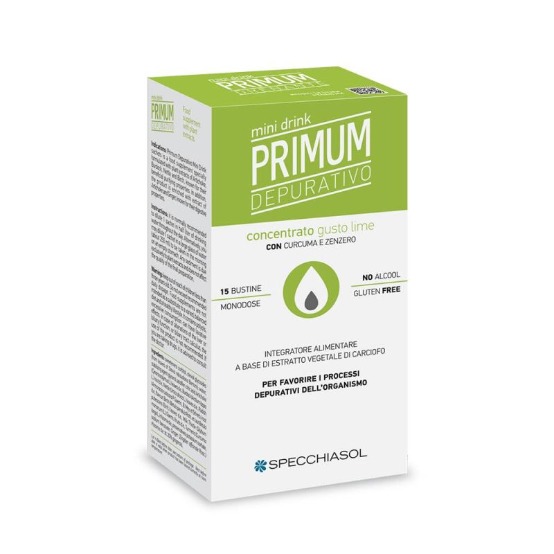 Primum Minidrink Depurativo al Gusto Lime - 15 Bustine