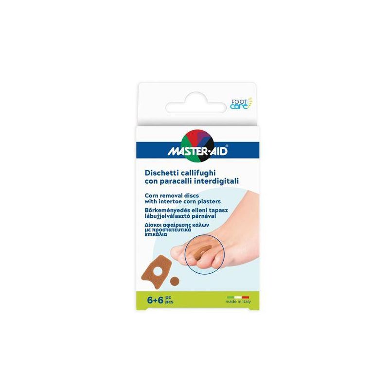 Master Aid Kit per la Cura dei Piedi con 6 Dischetti Callifughi