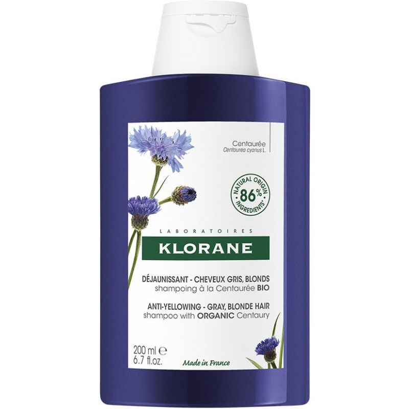 Klorane Shampoo Anti-Ingiallimento con Centaurea Bio - 200ml