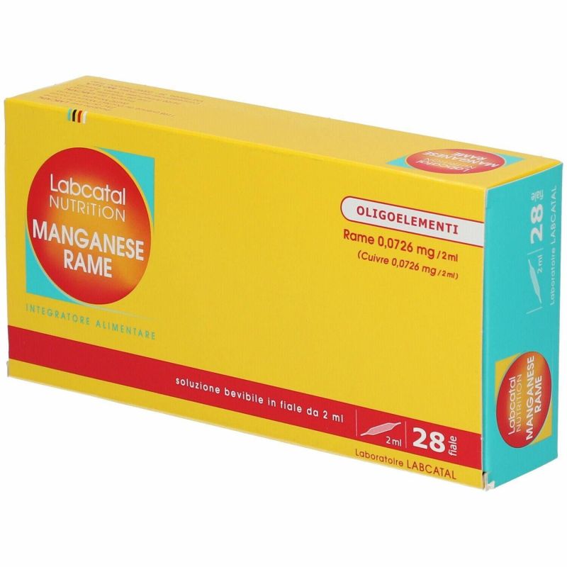 Labcatal Oligosol Manganese/Copper - 28 Ampoules