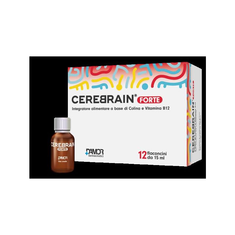 Cerebrain Forte - 12 Flaconi Intensivi per la Salute del Cervello