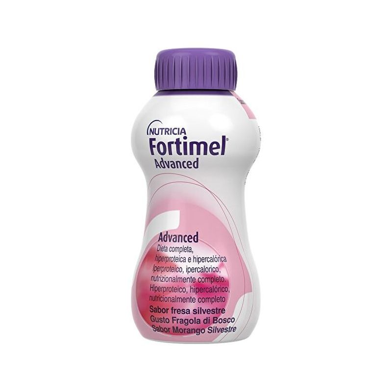 Danone Fortimel Advanced - Sapore di Fragola di Bosco - Pack da 4x200ml