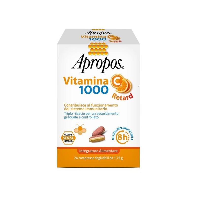 Apropos Retard - Vitamina C 1000 - 24 Compresse a Rilascio Prolungato