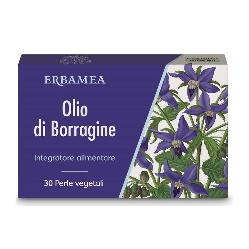 Erbamea Olio di Borragine - 30 Perle Vegetali Nutrienti