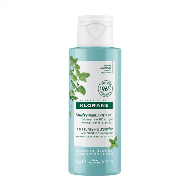Klorane Polvere Purificante Bio con Menta Acquatica - 50g