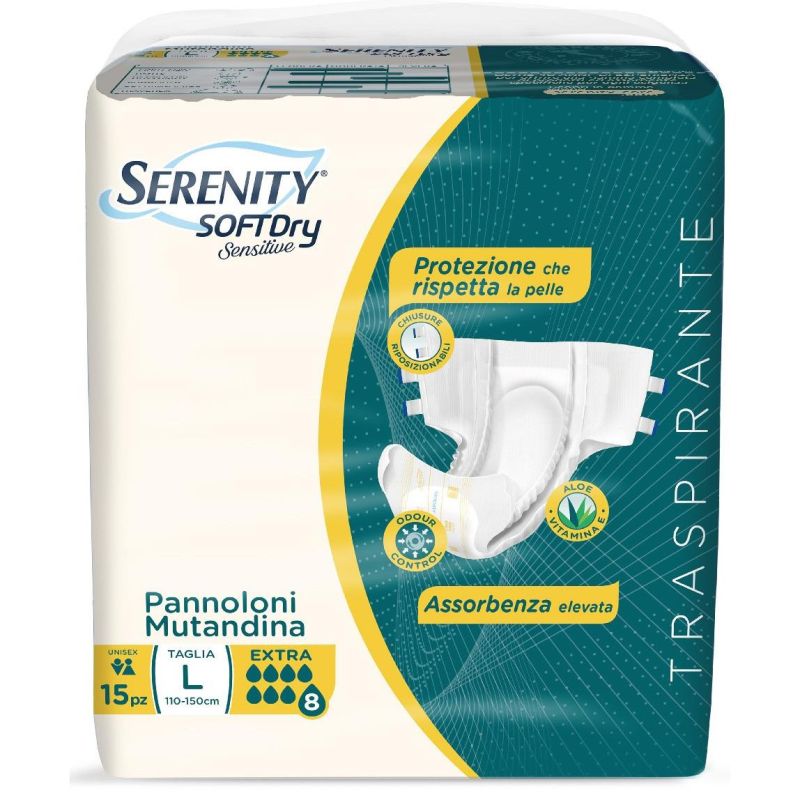Serenity Soft Dry Extra - Pannolini a Mutandina Taglia L