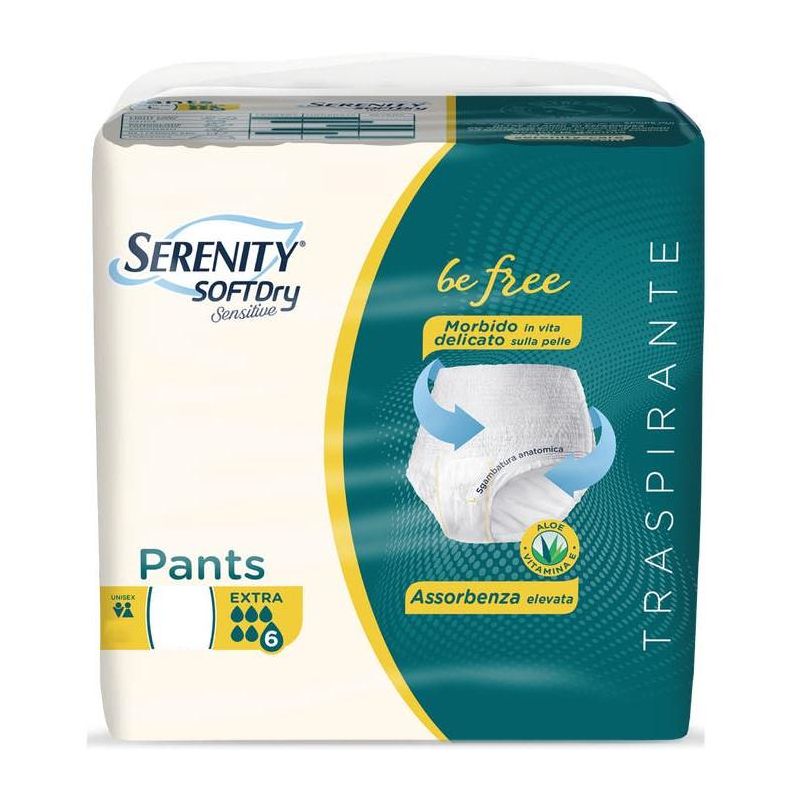Serenity Extra Soft Dry Pants Taglia M - Pacco da 14 Pezzi
