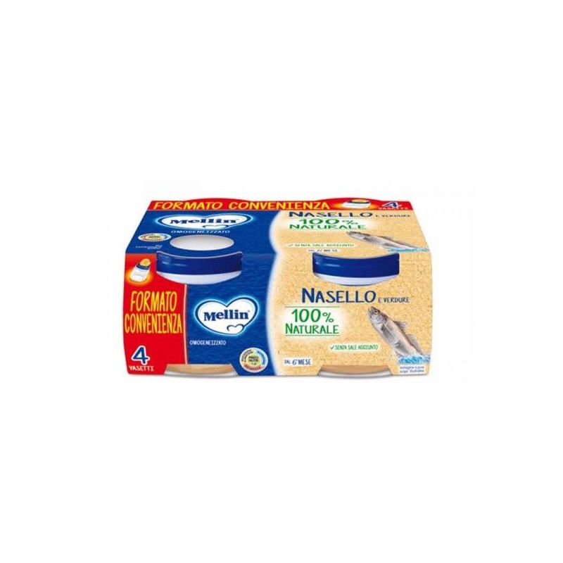 Mellin Omogeneizzato di Nasello - Pack da 4x80g