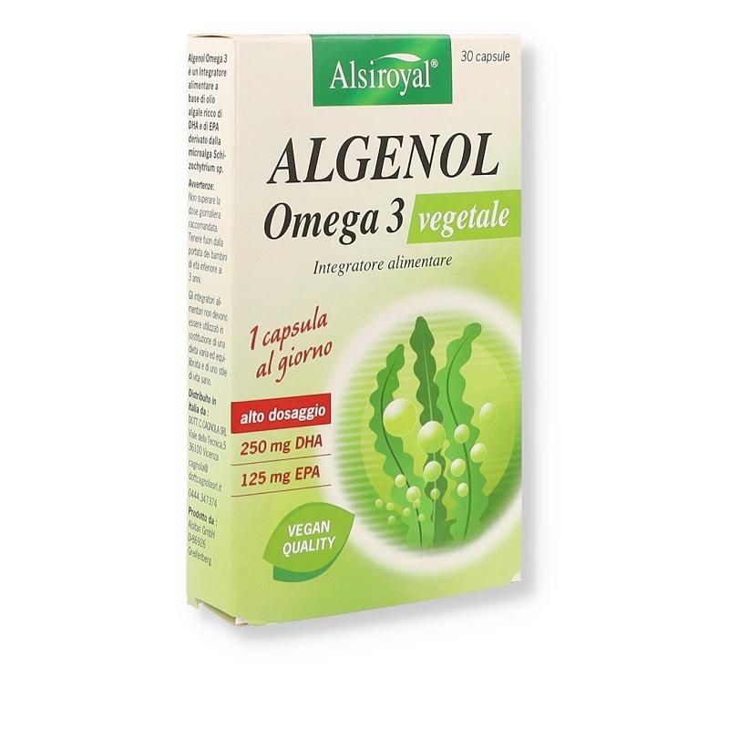 Algenol Omega 3 Vegetariano - 30 Capsule di Origine Vegetale