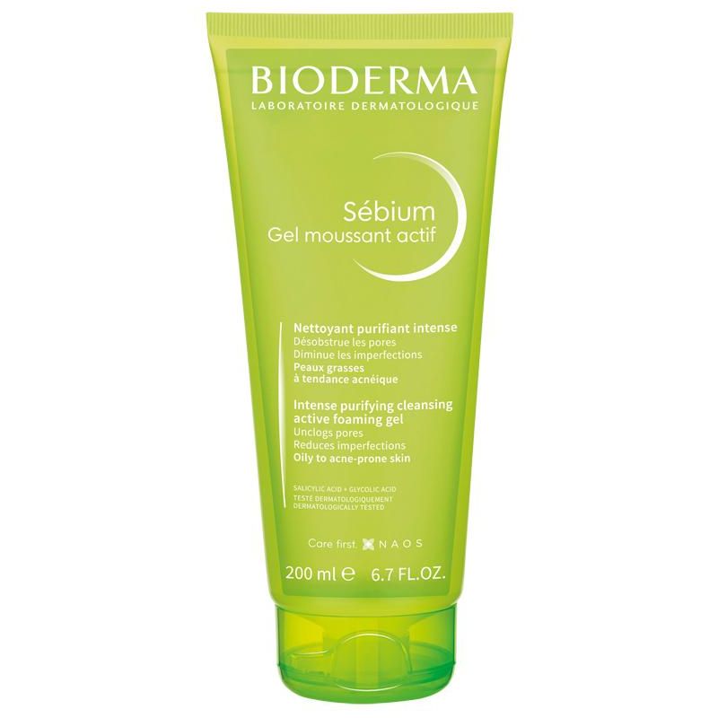 Gel Detergente Bioderma Sebium Moussant Actif - 200ml