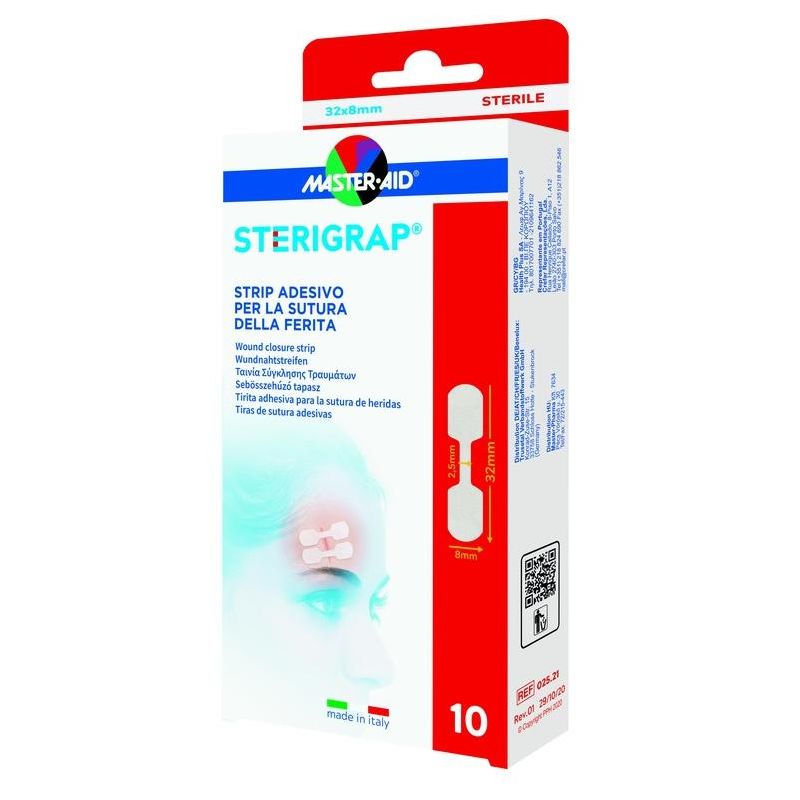 Master-Aid Sterirap: Strisce Adesive per Sutura Ferite 32x8mm