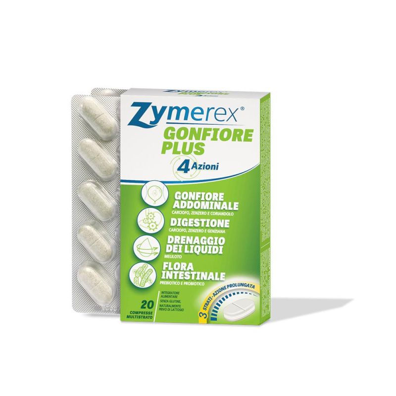 Zymerex Plus - Compresse Anti-Gonfiore, Confezione da 20
