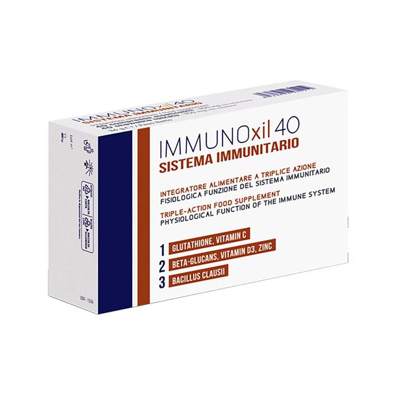 Immunoxil 40 - Sistema Immunitario Supporto Integratore, 40 Compresse
