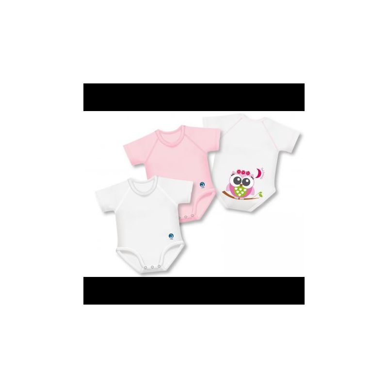 Set di 3 Body in Cotone Biologico per Bambina - J Bimbi