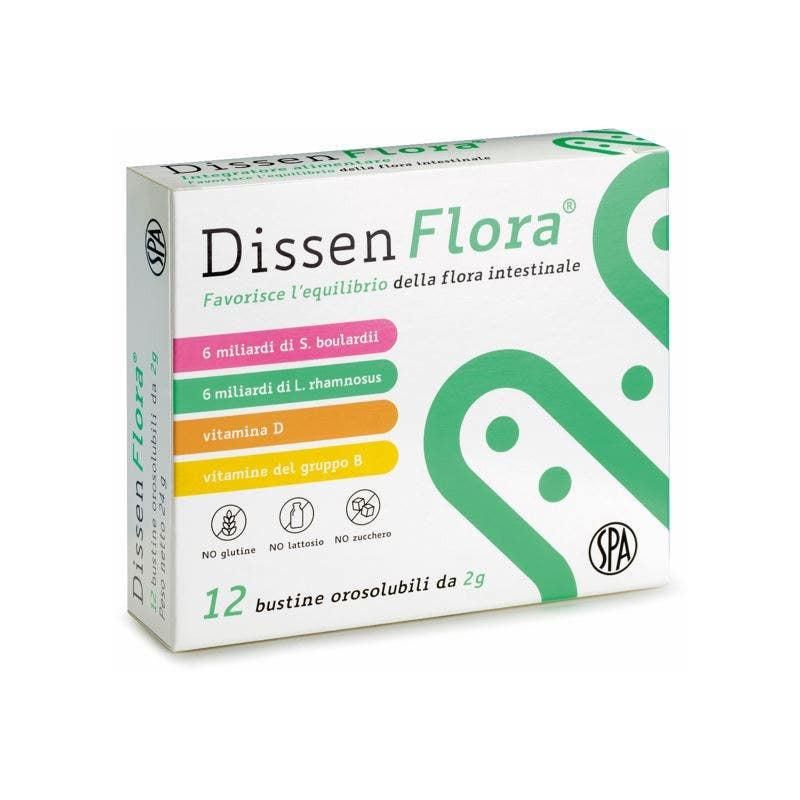 Dissen Flora - Supplemento per la Salute Digestiva - 12 Bustine