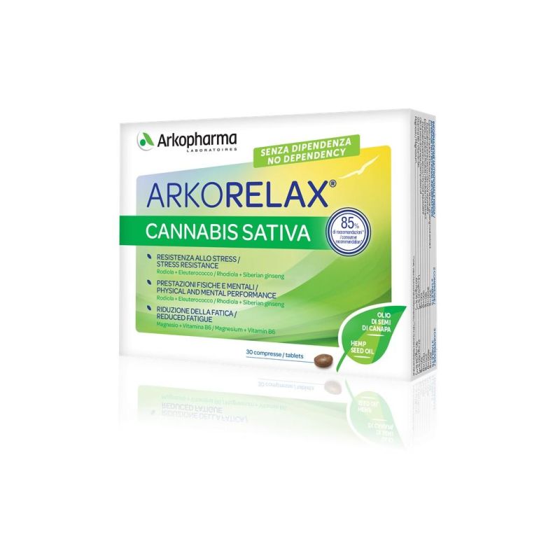 Arkopharma Arkorelax - Cannabis Sativa Integratore 30 Compresse