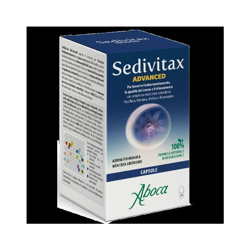 Sedivitax Advanced - 30 Capsule di Supporto al Sonno Naturale