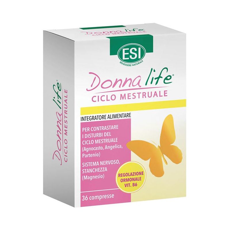ESI Donna Life - Compresse Supporto per Ciclo Mestruale, 36 Compresse