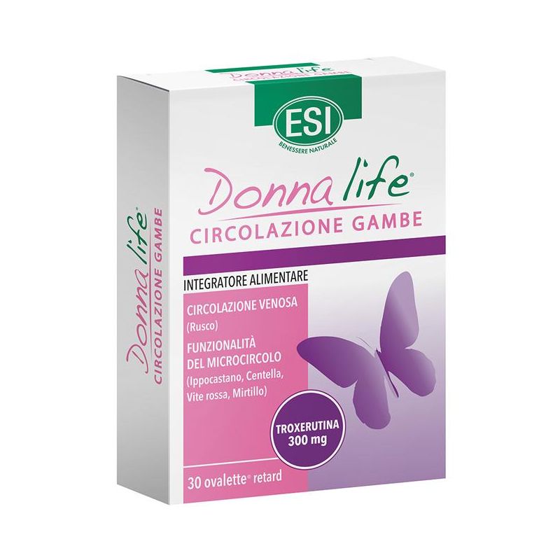 Esi Donna Life - Ovalette per la Circolazione delle Gambe, Confezione da 30