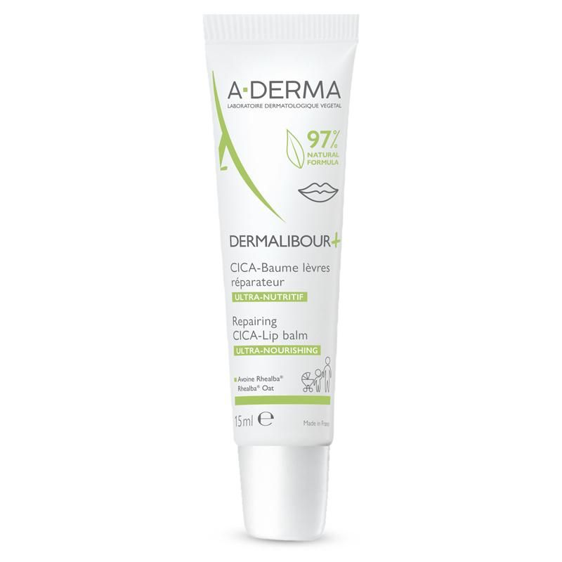 A-Derma Dermalibour+Cica Lip Balm 15ml