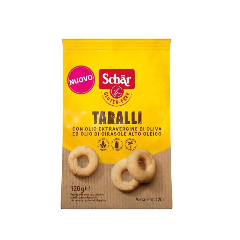 Schar Taralli Senza Glutine, Snack Salati Gustosi, 120g
