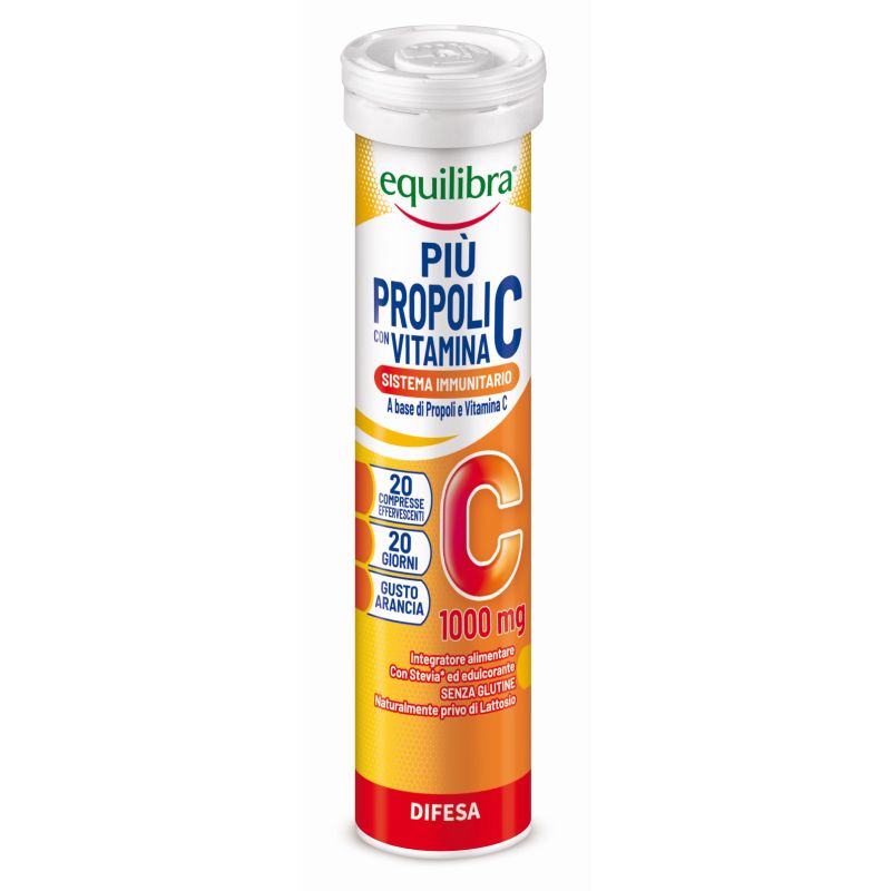 Equilibra Propoli Avanzato con Vitamina C - 20 Compresse Effervescenti